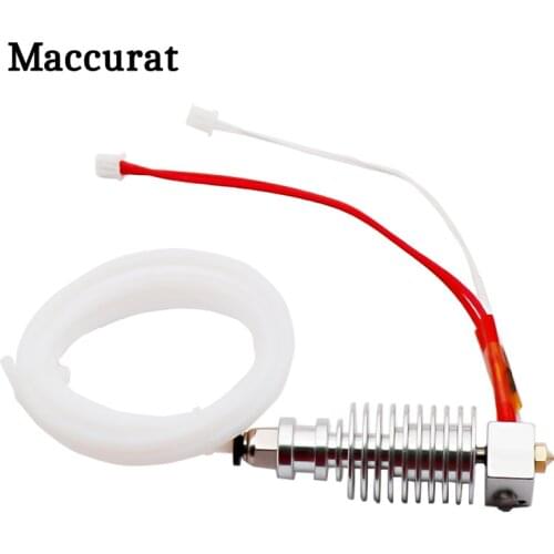 Maccurat 12V V5 J-head Hotend Extruder head Kit for I3 Mega 3D Printer Parts 3D Printing Extruder Hotend 1.75mm 0.4mm