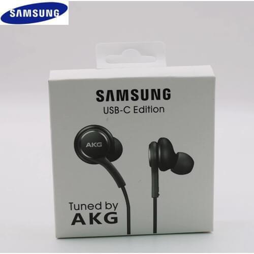 Original Samsung Galaxy Note 10 + Type C Earphones In-ear Wired Mic Volume Control USB-C Headset for A90 A80 A60 A8S Huawei P30