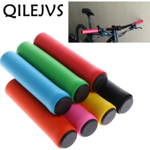 QILEJVS 1Pair Bike Silicone Anti-slip Handlebar Grips For Mountain MTB Bicycle Cycling