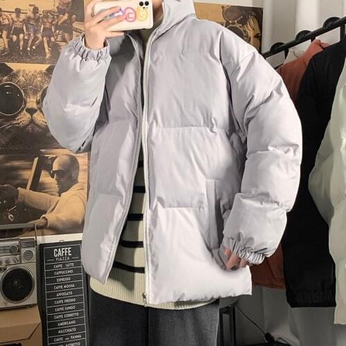 Men Winter Warm Jackets Parkas Solid Color Man Casual Outwear Coats 2020 Harajuku Woman Parkas 5XL Clothing