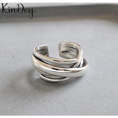 Personality Exaggerated Gothic Multi-layer Chains Lines Rings For Women Charm Engagement Jewelry Girls Open Finger Knuckle Rings