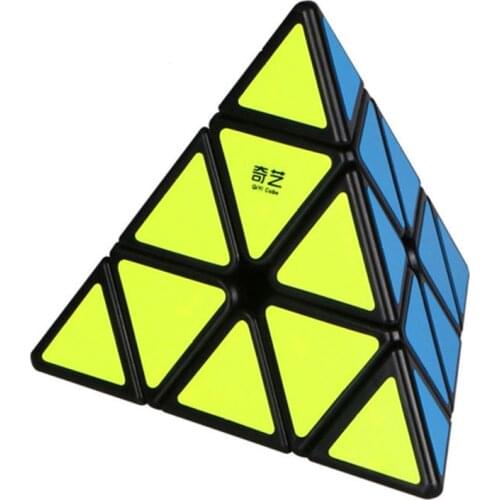 Qiyi 3*3*3 Pyramid Speed Magic Cube Professional Magic Cubes Puzzles Colorful Educational Cubo Magico Toys For Children