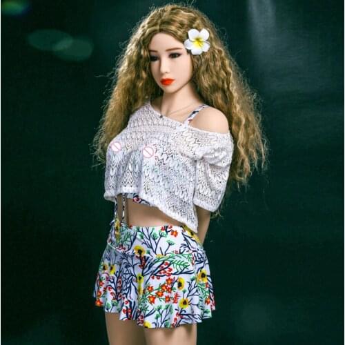 Real silicone sex dolls 155cm real sized A-cup rubber doll with artificial vagina pussy anal sex toys for men