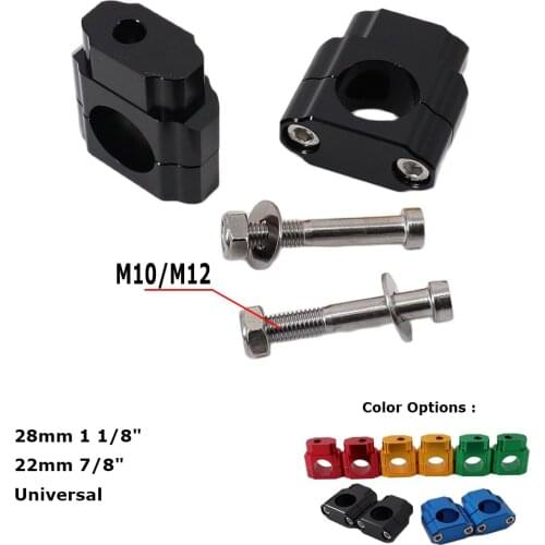 Motorcycle Handlebar Riser Bar Mount Handle Clamp Universal 28mm 22mm For Honda For BMW R1200GS For YAMAHA MT07 MT09