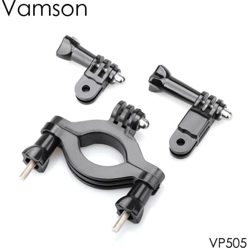 Vamson for Gopro hero 7 6 5 4 for xiaomi yi 4K Bicycle Motorcycle Handlebar Mount Tripods insta360 one x Go pro Accessory VP505