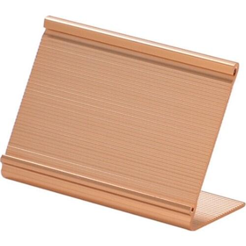 Aluminum Alloy Seat Card Hotel Seat Card Holder Hotel Restaurant Buffet Dish Name Card Desktop Card Holder