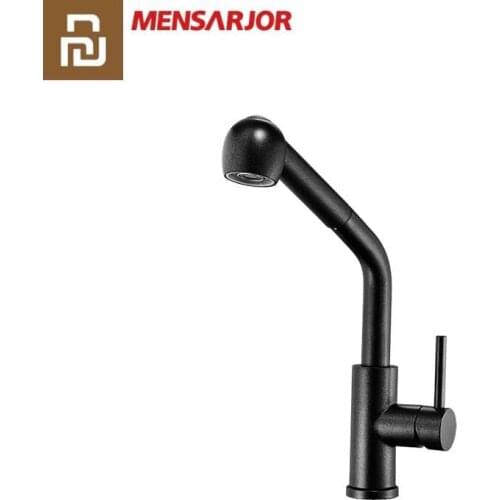 Youpin MENSARJOR Bathroom Basin Sink Faucet Pull Out Rinser Sprayer Gargle Brushing Cold & Hot Bathtub Faucet 2 Mode Mixer Tap