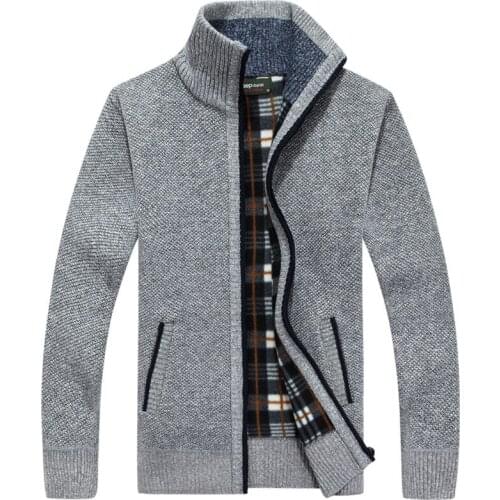 SHABIQI 2019 Mens Sweaters Autumn Winter Warm Cashmere Wool Zipper Pullover Sweaters Man Casual Knitwear Plus Size M-3XL
