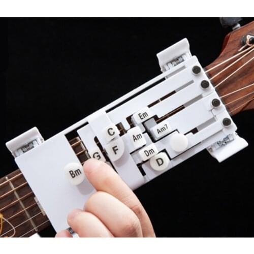 Guitar auxiliary artifact Folk chord auxiliary artifact Left-hand one-key chord device button to assist automatic transmission g