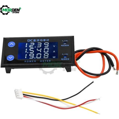 LCD 4-Digits High-Precision Voltage Current Power Meter Digital DC 0-200V 10A Voltmeter Ammeter Volt Testers Dropship