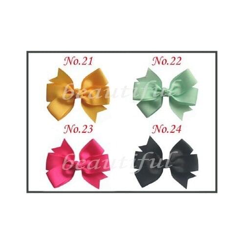50 BLESSING Girls Custom 3-3.5" Boutique Hair Bow Clip 3 Styles
