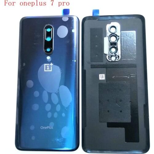 6.67" original For oneplus 7 pro battery cover back rear frame housing with lens one plus7pro GM1911 GM1913 GM1917 GM1910
