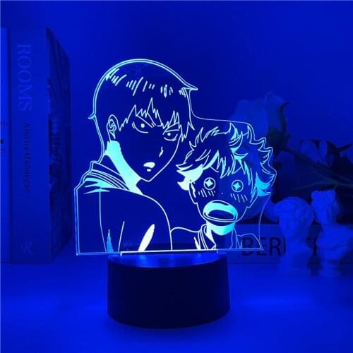 Acrylic led 3d Lamp Anime Haikyuu Light for Kids Child Bedroom Decor Night Light Birthday Gift Manga Gadget Haikyuu Lamp