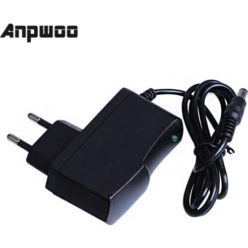 ANPWOO AC 100-240V DC 12V 1A EU Plug AC/DC Power adapter charger Power Adapter for CCTV Camera (2.1mm * 5.5mm)