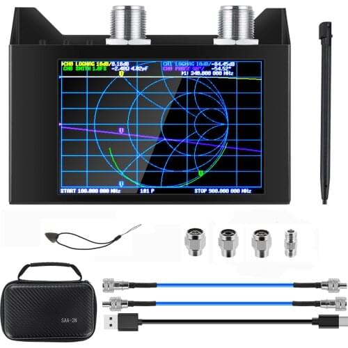 AURSINC NanoVNA SAA-2N V2.2 Vector Network Analyzer 50KHz-3GHz HF VHF UHF Antenna Analyzer Measuring S Parameters, Duplexer