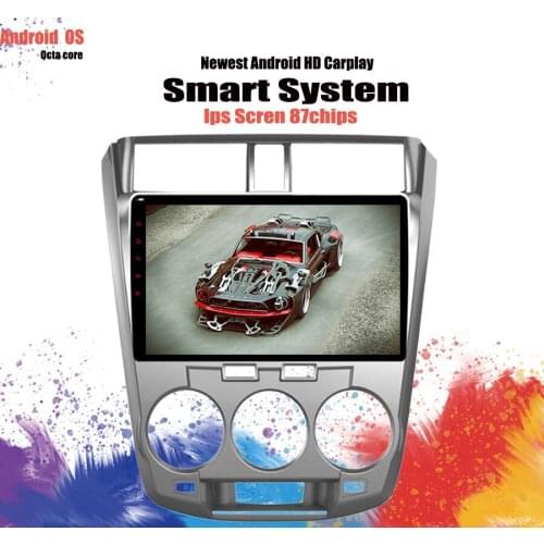 10.1 inch Android 10.0 Car GPS Navigation For Honda City 2008-2014 Support Stereo Audio Radio Video Bluetooth DSP carplay System