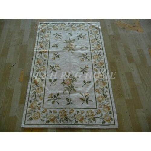 Free shipping 10K 3'x5' handmade needlepoint woolen rugs handmade rug