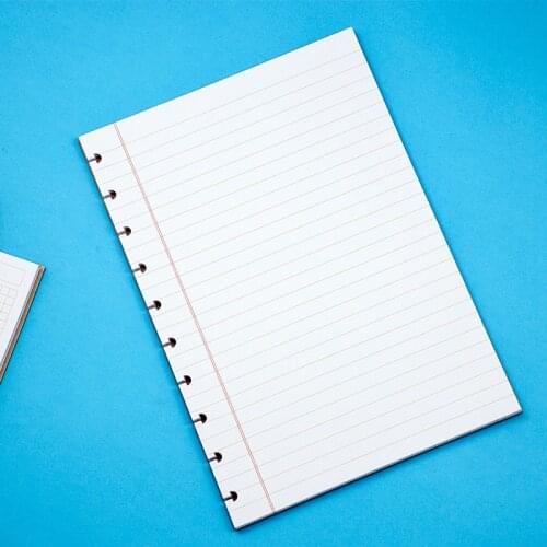 Free shipping 2020 new B5 disc planner notebook Mushroom hole page paper T-type refill 60 sheets line blank lattice