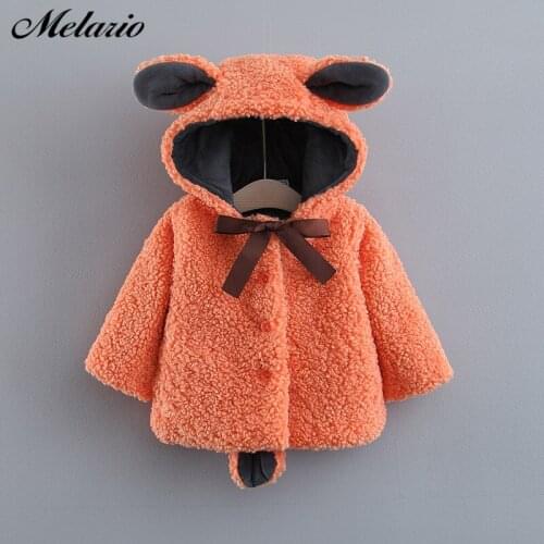 Melario Baby Girls Coats New Cute Cartoon Baby Jackets Winter Clothing Outwear Girl Kids Clothes for Newborn Baby Coats
