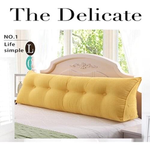 Sofa Long Cushion Backrest Living Room Grand Nordic Baby Backrest Pillow For Bed Cojin Rosa Capa Para Sofa Modern Home Decor A93