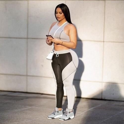 Adogirl 2 Piece Sets Outfits Women Crop Tops T-Shirt +Sporty Legging Matching Sets Casual Workout Outfit Fitness Tracksuit