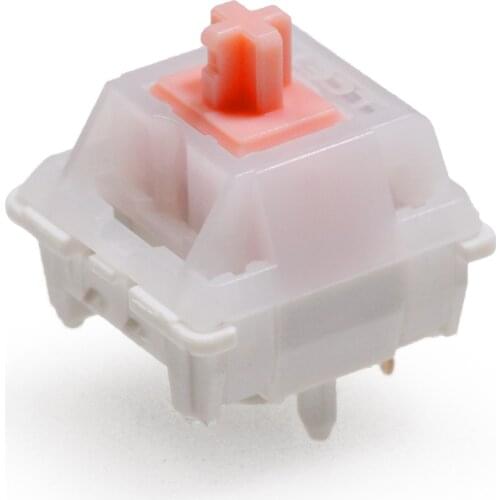 LCET Pink Sweet Heart Switch RGB Tactile 58g Switches For Mechanical keyboard mx stem 5pin pink wihte similar to holy panda