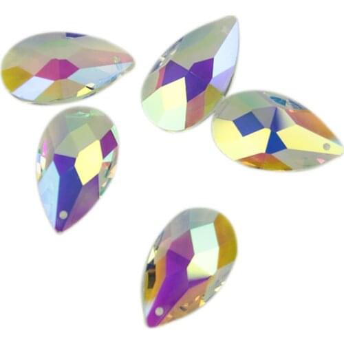 22mm/38mm/50mm/63mm Plate AB Loose Chandelier Crystal Pendant Decoration For Accessories-For-Curtains