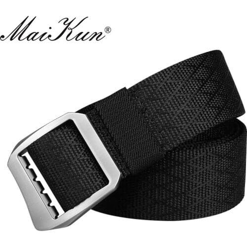Maikun Nylon Belts for Men Luxury Military Tactical Waistband Male Belt Jeans Belt for Men