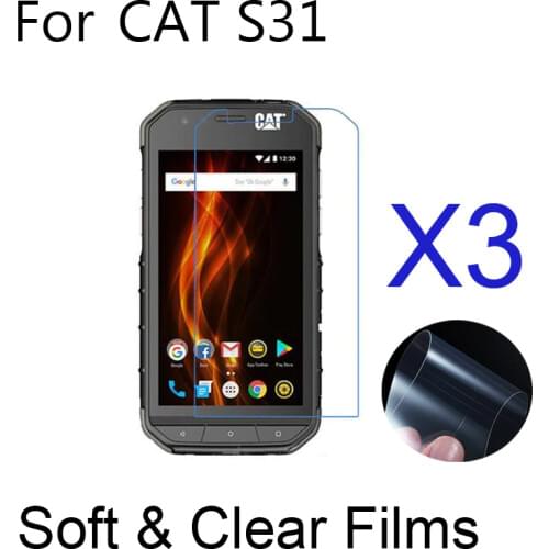 3pcs/lot Soft Ultra-Clear Protective Films for CAT S31/S61 Phone Screen Protectors For Caterpillar Cat S60 S30 Mobile LCD Guard