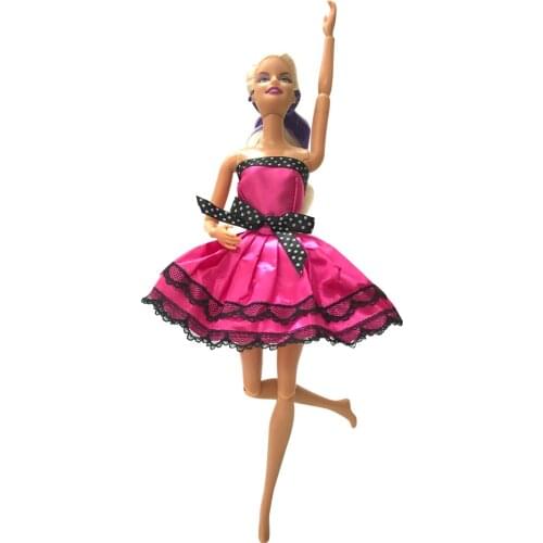 NK One Set Doll Dress New Handmade Fashion Short Ballet Dress For Barbie Doll Accessories Dancing Dress Baby Girl gift