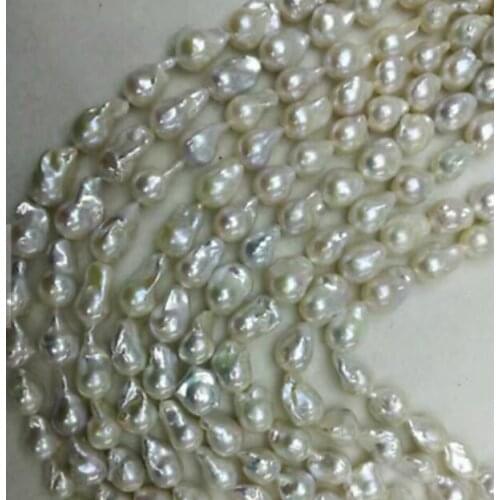 Huge 25-28mm south sea baroque white pearl necklace 18inch 36"