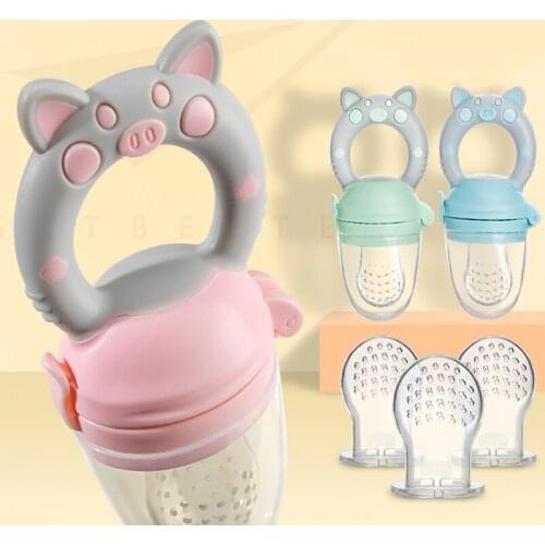 Silicone Fresh Food Nibbler Baby Feeder Kids boy girl Fruit Nipples Feeding Safe Infant Baby Supplies Nipple soother Bottles