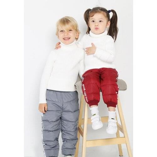 AD Cotton Padded Baby Boys Girls Warm Thermal Winter Pants Toddler Childrens Trousers
