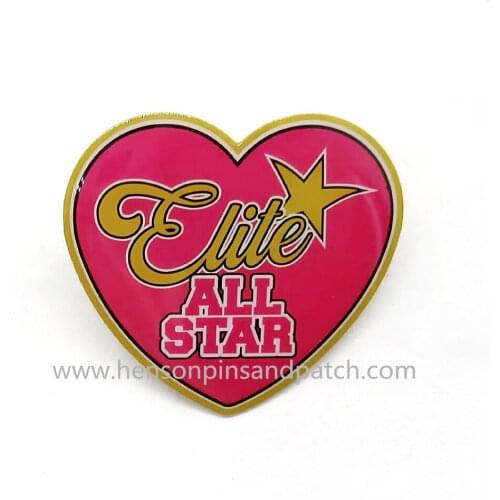 Custom bronze printed all star elite pin