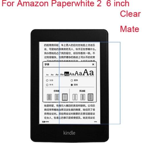 100pcs/lot HD Clear/Matte Screen Protector film for Kindle Paperwhite 1 2 3 499 958 10th 6 Inch