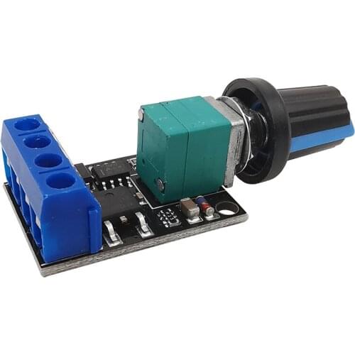 2Pcs PWM DC Motor Speed Controller 5-16V 10A LED Dimmer DC Power Controller PWM Governor Stepless Speed Voltage Regulator Board