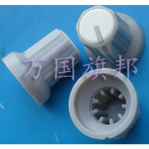 The Free Delivery. potentiometer knob green plastic high 16MM diameter 15MM white white