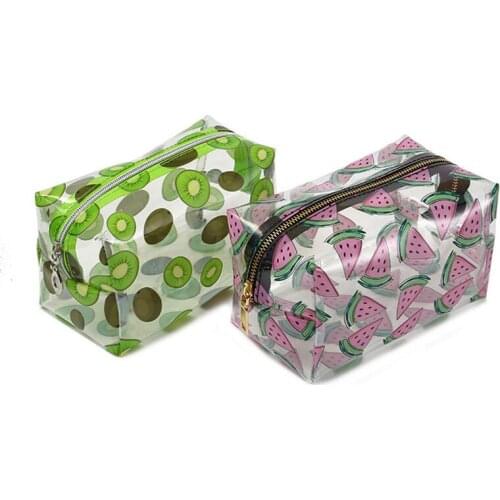 Travel Toiletry Bags for Women Large Capacity Handbags Multifunction Storage Pouch Waterproof Transparent Pattern Cosmetic Bags