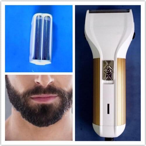 Electric Men Beard Shaver Razor Plug In AC Corded Man Face Hair Style Shaving Machine Mustache Clipper Trimmer Head Shave Cutter