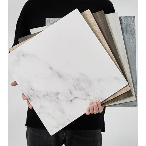 40x40cm Photography Marbling Backgrounds Durable Waterproof Wood Grain PVC Backdrop Board For Food Cake Jewelry Product Shooting