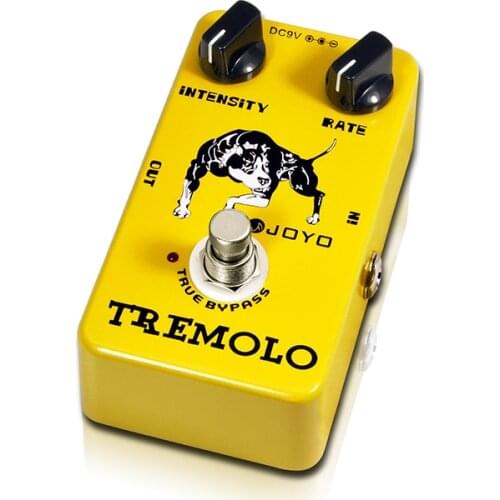 Joyo JF-09 Tremolo Guitar Pedal Tremolo Stompbox Of Classic Tube Amplifiers Intensity&rate knob Tone And Vibe Adjust Easily
