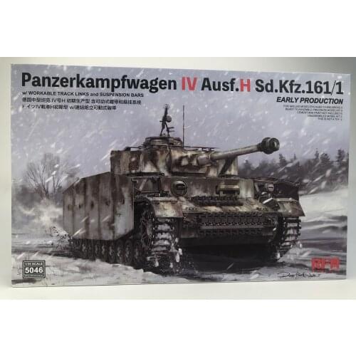 Rye Field Model RM-5046 1/35 Pz.Kpfw.IV Ausf.H Early Production w/workable track links Model Kit