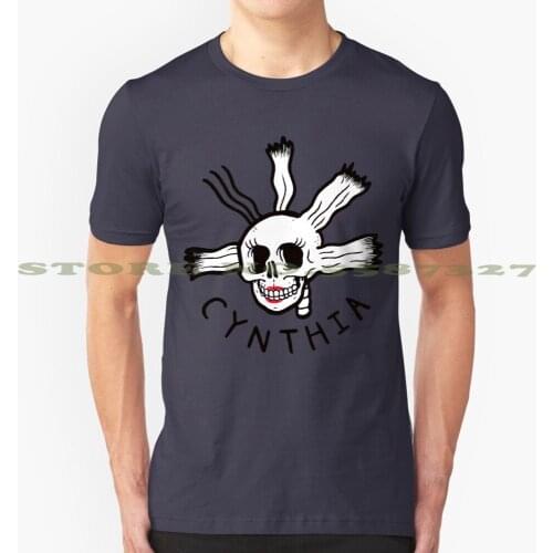 Cynthia Fashion Vintage Tshirt T Shirts Cynthia Miley Cyrus Reptar Skull Skeleton Death Lipstick Red Lips Punk