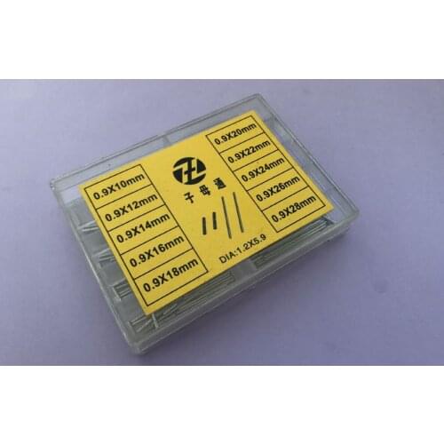 Stainless Steel 0.9mm Diameter Notched Pins And Notched Tubes Assortment For Watch Band