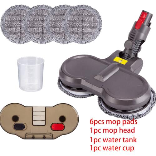 Electric Wet Dry Mop Head to Clean Floor for Dyson V8 V7 V10 V11 Wireless Vacuum Cleaners Replaceable Parts with Mop Pads