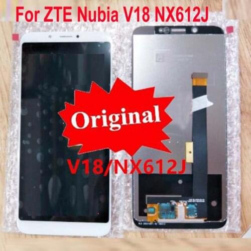 Original Good Working LCD Display Touch Panel Screen Digitizer Assembly + Frame For ZTE Nubia V18 NX612J Phone Sensor Pantalla