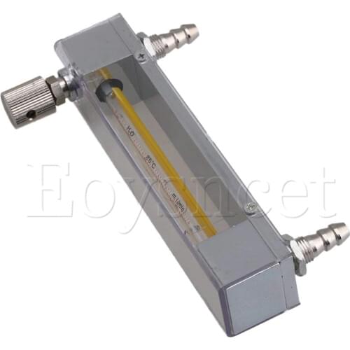 LZB-3 10-100ml/min Plastic Clear Flow Meter for Liquid Water Gasoline with Control Valve and 0.3in Hose