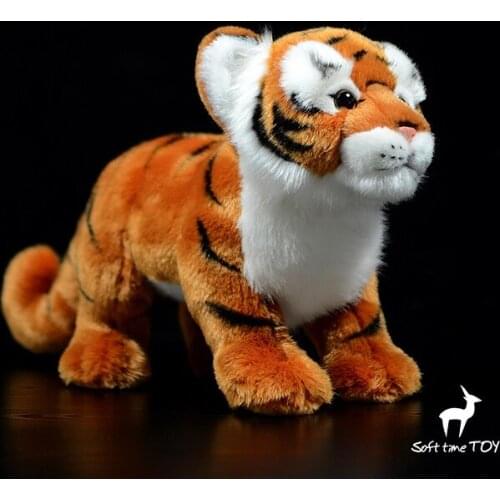 Real life plush standing tiger dolls toy children holiday gifts soft stuffed animal model Exquisite toys shop