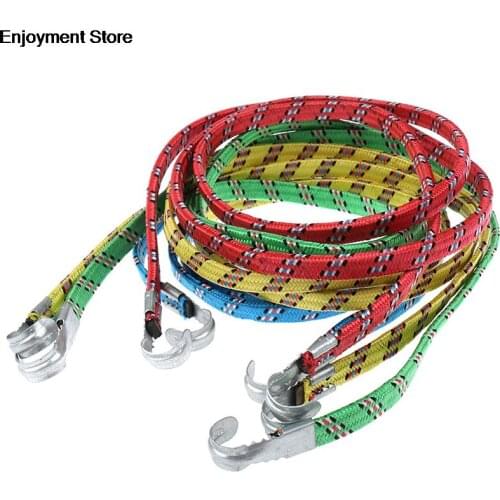 Elastics Rubber Luggage Rope Cord Hooks Bike Rope Tie Bicycle Luggage Roof Rack Strap Fixed Band Hook Bicycle Accessories Random