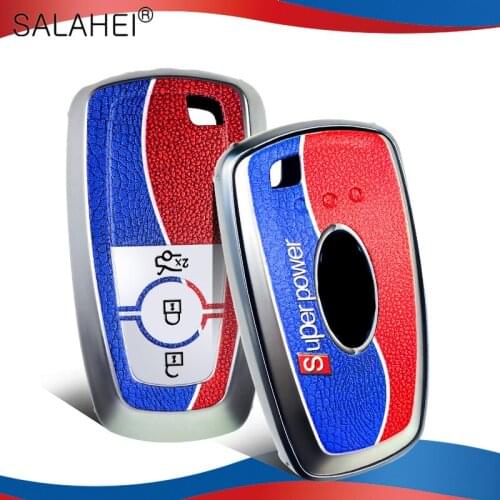 Soft TPU Car Key Case For Ford Mustang 2018 EcoSport 3 Buttons Smart Remote Fobs Shell Cover Keys Bag Keychain Auto Accessories